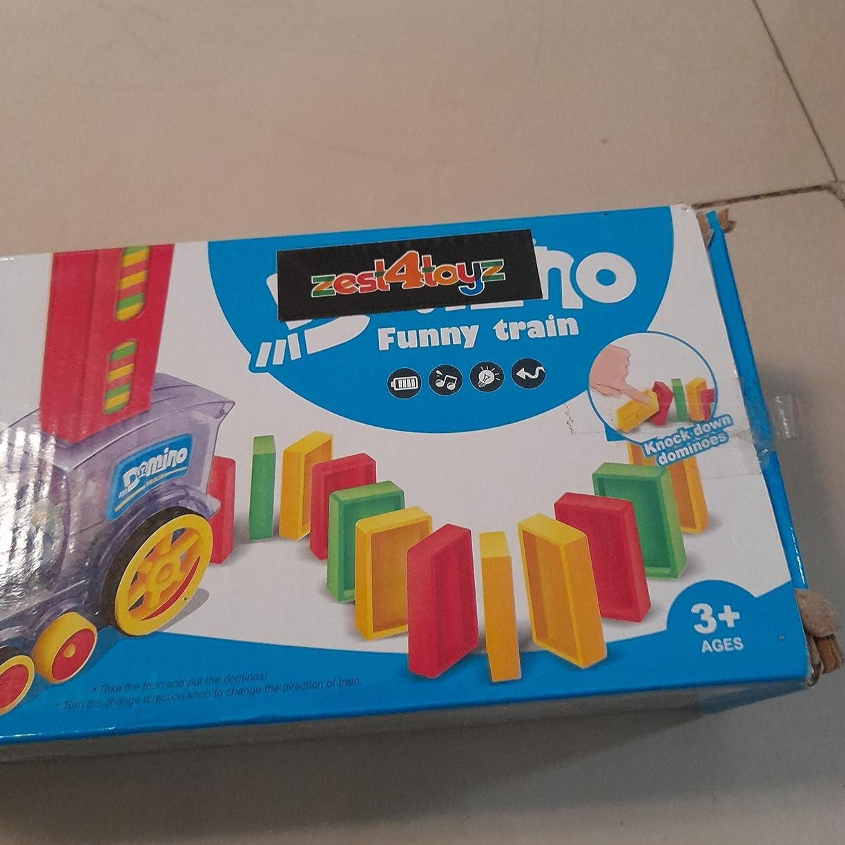 Train Toy Domino Set for Kids BPA Free Plastic with Sound Effects